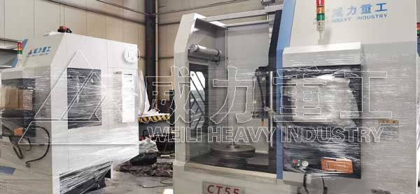 CT550數(shù)控立車汽車蹄鐵蹄片加工專用設(shè)備大包裝準(zhǔn)備發(fā)貨